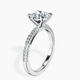 Platinum Grace Micro pavé Eternity Lab Diamond Ring standing product image one
