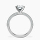 Platinum Grace Micro pavé Eternity Lab Diamond Ring side right image one