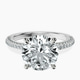 18kt White Gold Grace Micro pavé Eternity Lab Diamond Ring front image