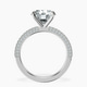 18kt White Gold Grace Micro pavé Eternity Lab Diamond Ring side right image one
