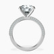 10kt White Gold Grace Micro pavé Eternity Lab Diamond Ring side right image one