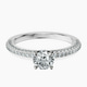 Platinum Grace Micro pavé Eternity Lab Diamond Ring front image