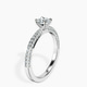Platinum Grace Micro pavé Eternity Lab Diamond Ring standing product image one