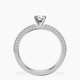 Platinum Grace Micro pavé Eternity Lab Diamond Ring side right image one