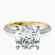 18kt Yellow Gold Grace Micro pavé Eternity Lab Diamond Ring front image
