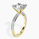 18kt Yellow Gold Grace Micro pavé Eternity Lab Diamond Ring standing product image one