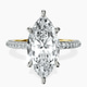 18kt Yellow Gold Grace Micro pavé Eternity Lab Diamond Ring front image