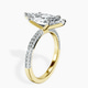 18kt Yellow Gold Grace Micro pavé Eternity Lab Diamond Ring standing product image one
