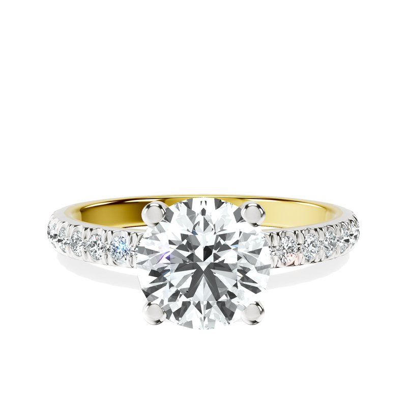 Venetia Half Eternity Lab Diamond Ring front view