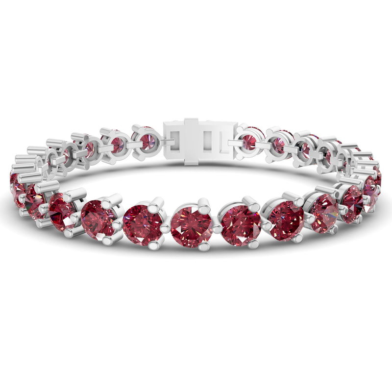 Platinum Anahita Round Lab Diamond Tennis Bracelet (2 Ct. Tw.) front image