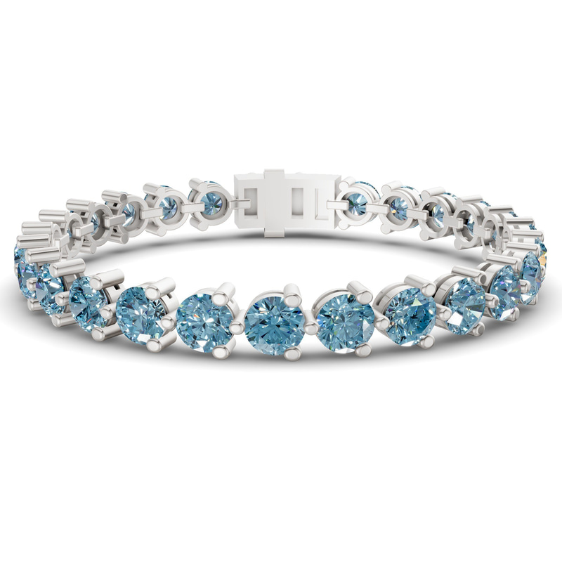 Platinum Anahita Round Lab Diamond Tennis Bracelet (2 Ct. Tw.) front image