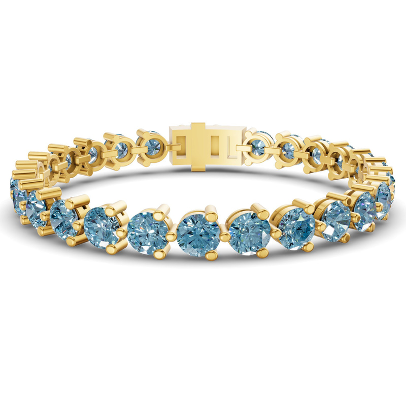 10kt Yellow Gold Anahita Round Lab Diamond Tennis Bracelet (2 Ct. Tw.) front image
