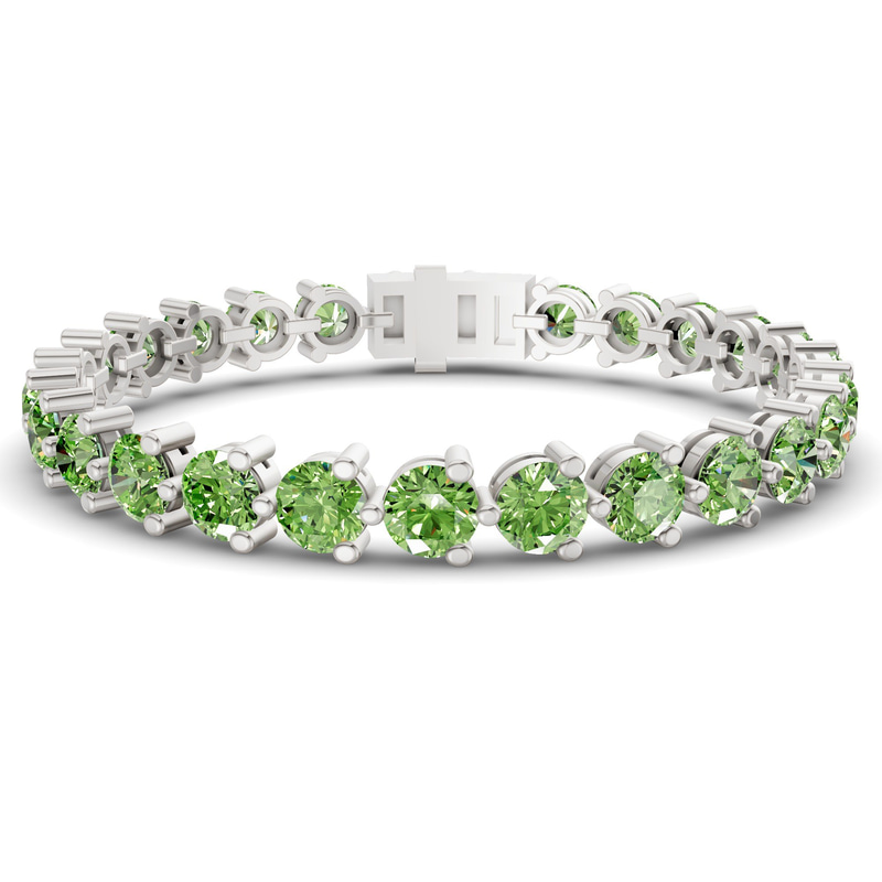 10kt White Gold Anahita Round Lab Diamond Tennis Bracelet (2 Ct. Tw.) front image