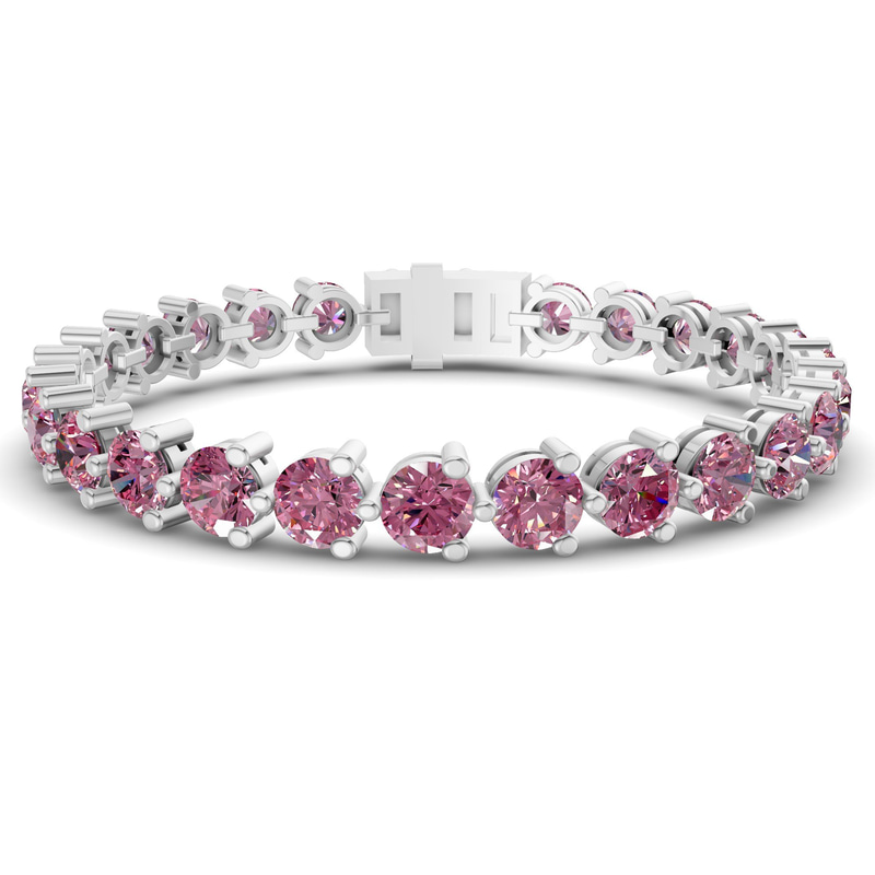 Platinum Anahita Round Lab Diamond Tennis Bracelet (2 Ct. Tw.) front image