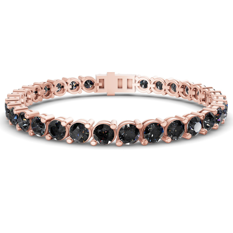 14kt Rose Gold Aelia Round Lab Diamond Tennis Bracelet (2 Ct. Tw.) front image