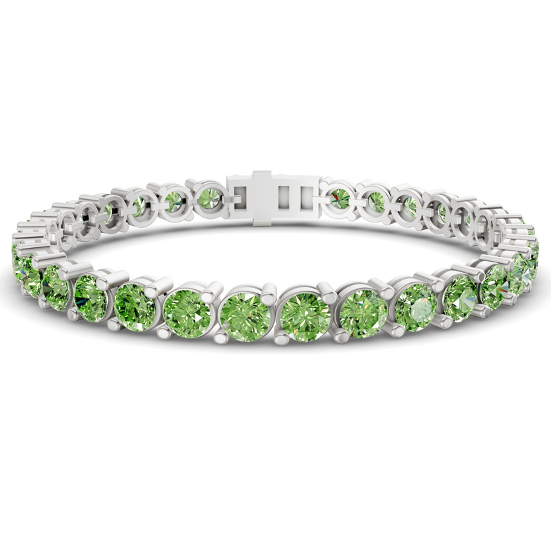 10kt White Gold Aelia Round Lab Diamond Tennis Bracelet (2 Ct. Tw.) front image