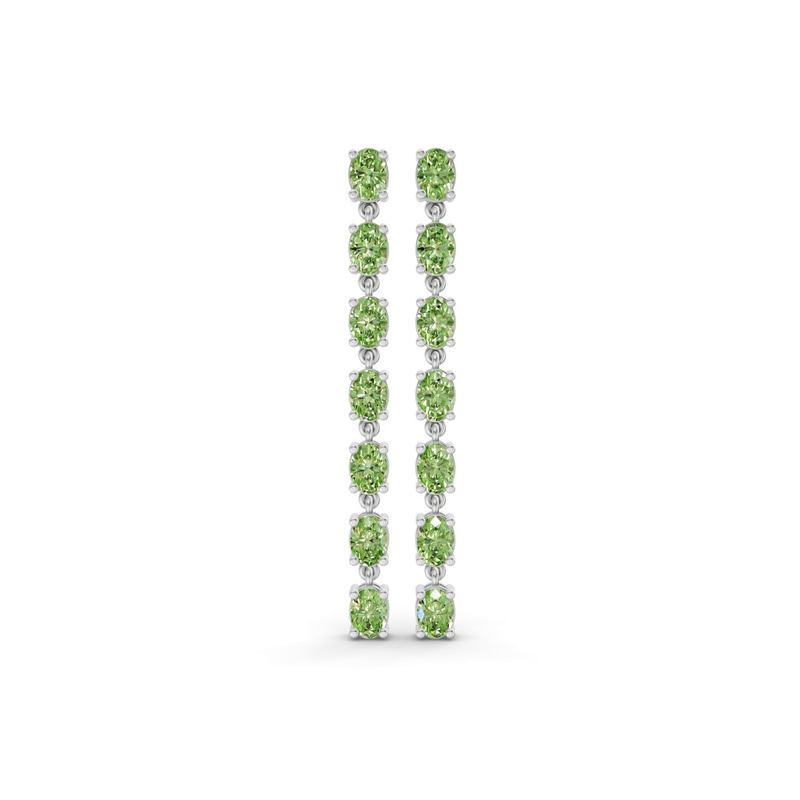 Platinum Digitalis Fashion Lab Diamond Dangle Earrings (4 Ct. Tw.) front image