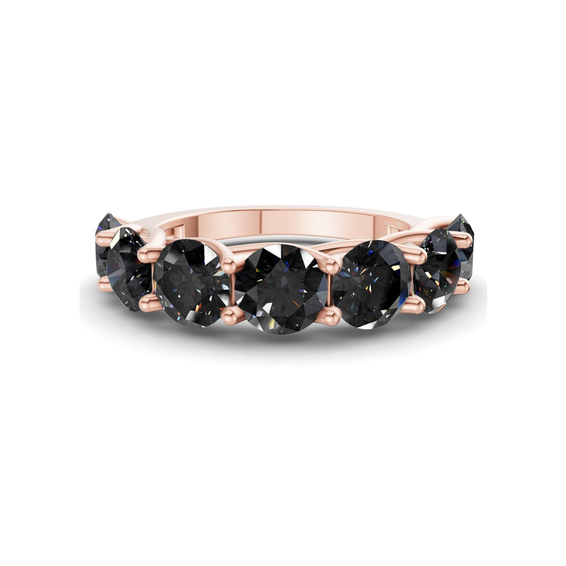 10kt Rose Gold Valentina Round Lab Diamond Anniversary Band (1/2 Ct. Tw.) front image