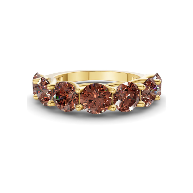 14kt Yellow Gold Valentina Round Lab Diamond Anniversary Band (1/2 Ct. Tw.) front image