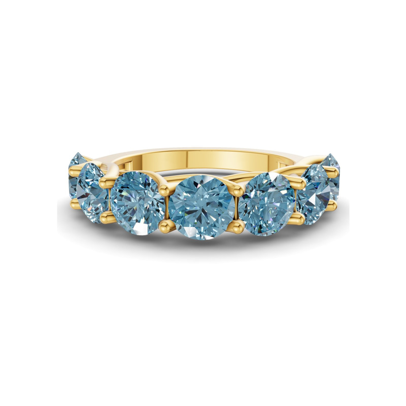 10kt Yellow Gold Valentina Round Lab Diamond Anniversary Band (1/2 Ct. Tw.) front image