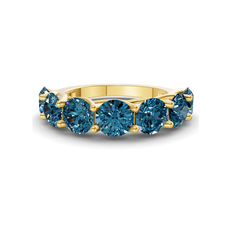 10kt Yellow Gold Valentina Round Lab Diamond Anniversary Band (1/2 Ct. Tw.) front image