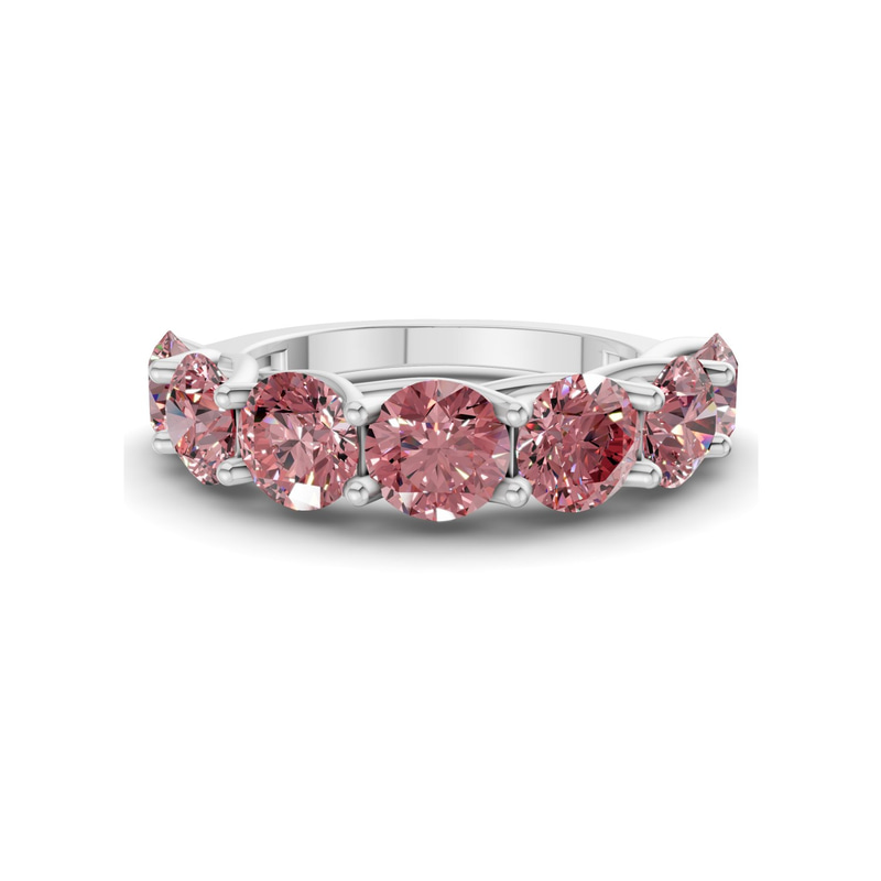 Platinum Valentina Round Lab Diamond Anniversary Band (1/2 Ct. Tw.) front image