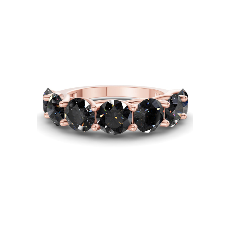9ct Rose Gold Leandra Round Lab Diamond Anniversary Band (1 Ct. Tw.) front image