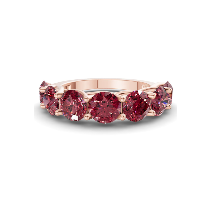 9ct Rose Gold Leandra Round Lab Diamond Anniversary Band (1 Ct. Tw.) front image