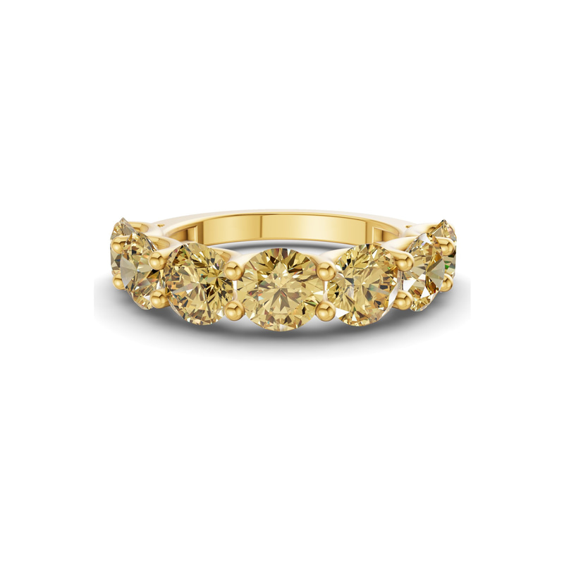 10kt Yellow Gold Raquel Round Lab Diamond Anniversary Band (1 Ct. Tw.) front image