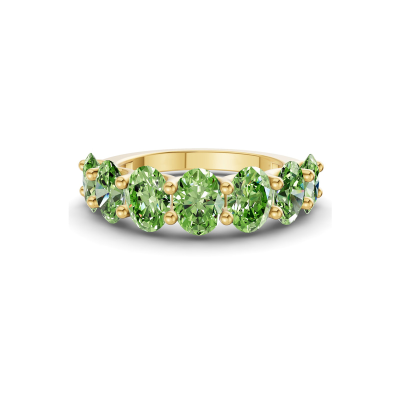 9ct Yellow Gold Yolanda Oval Lab Diamond Anniversary Band (1 Ct. Tw.) front image