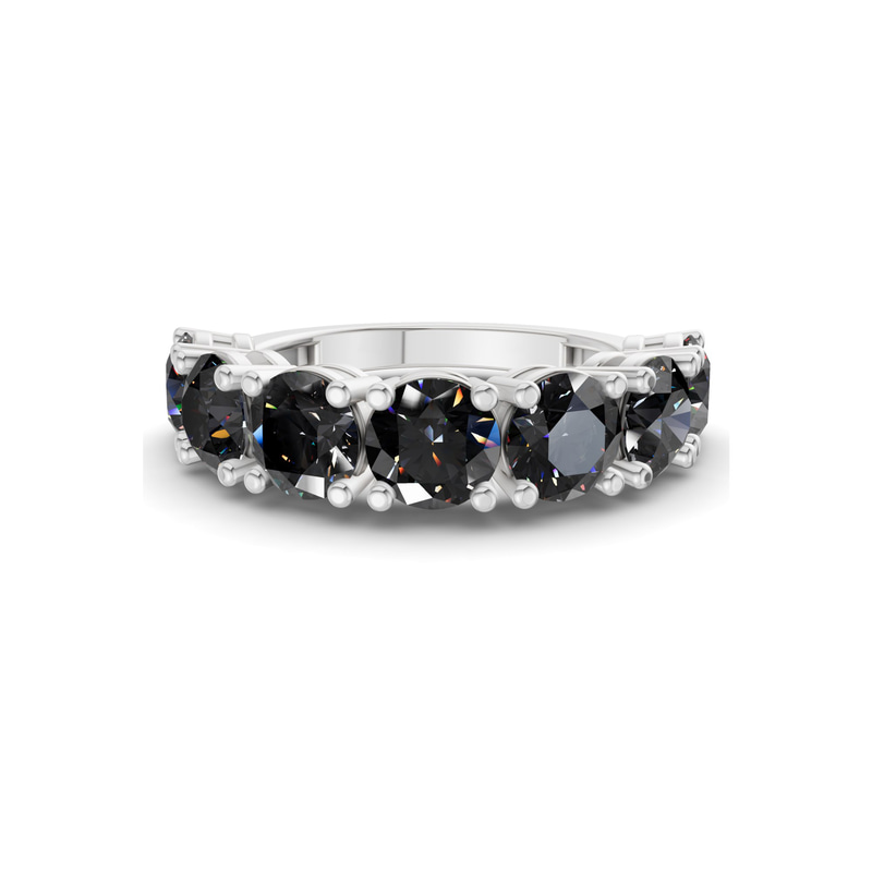 9ct White Gold Adela Round Lab Diamond Anniversary Band (1 Ct. Tw.) front image