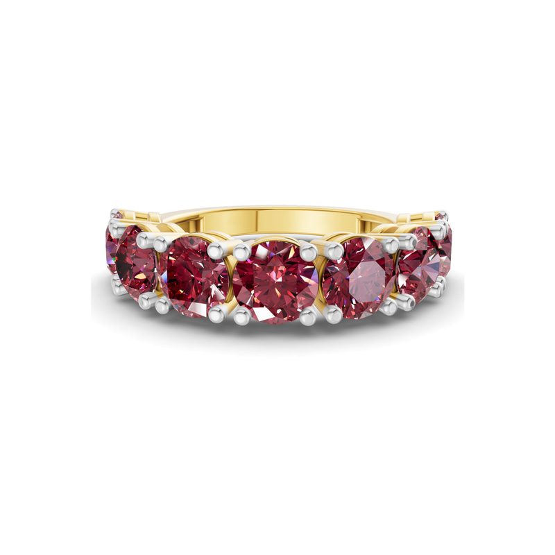 9ct Yellow Gold Adela Round Lab Diamond Anniversary Band (1 Ct. Tw.) front image