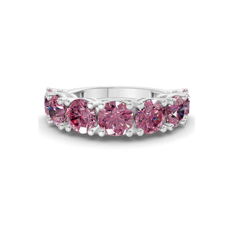 9ct White Gold Adela Round Lab Diamond Anniversary Band (1 Ct. Tw.) front image