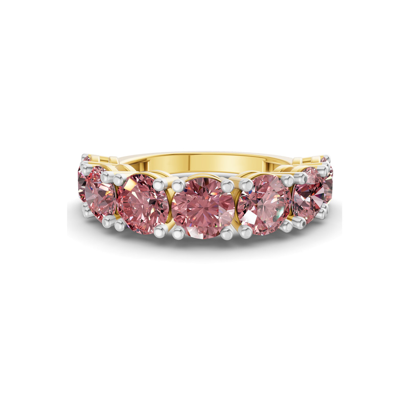 9ct Yellow Gold Adela Round Lab Diamond Anniversary Band (1 Ct. Tw.) front image