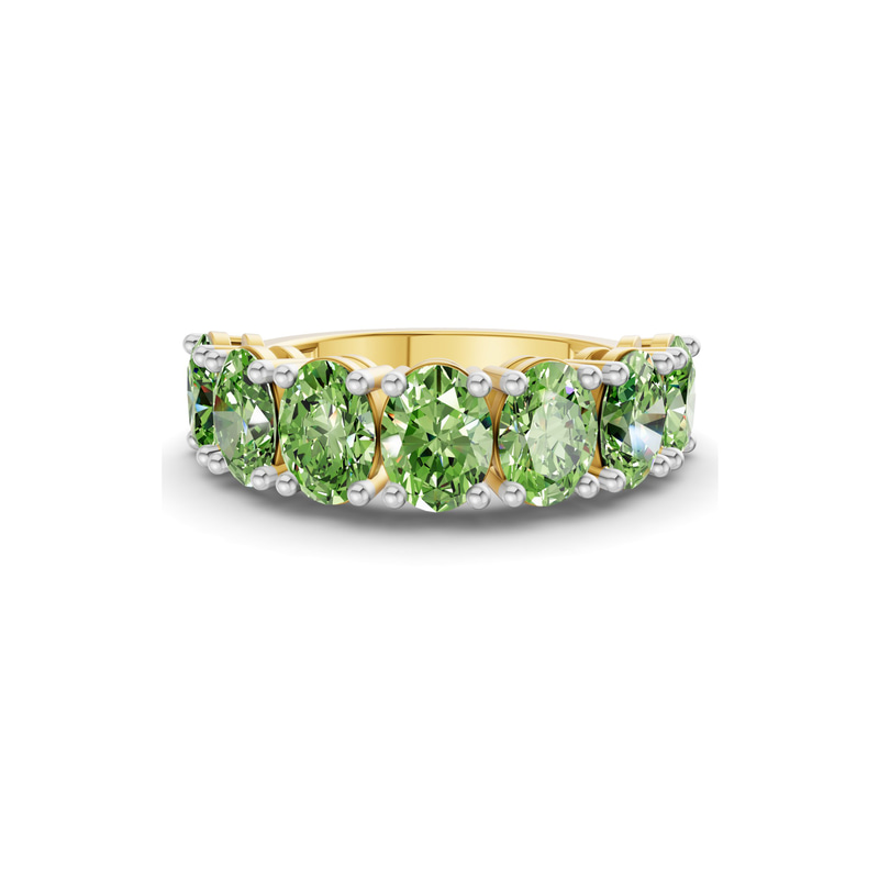 9ct Yellow Gold Blanca Oval Lab Diamond Anniversary Band (1 Ct. Tw.) front image