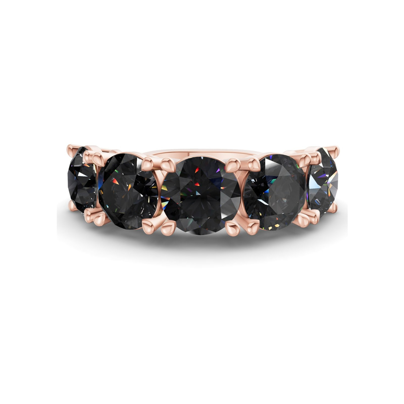14ct Rose Gold Noella Round Lab Diamond Anniversary Band (1/2 Ct. Tw.) front image