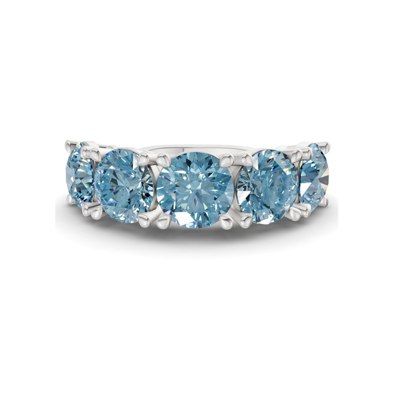 14ct White Gold Noella Round Lab Diamond Anniversary Band (1/2 Ct. Tw.) front image