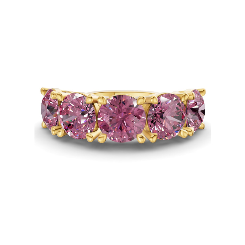 14ct Yellow Gold Noella Round Lab Diamond Anniversary Band (1/2 Ct. Tw.) front image