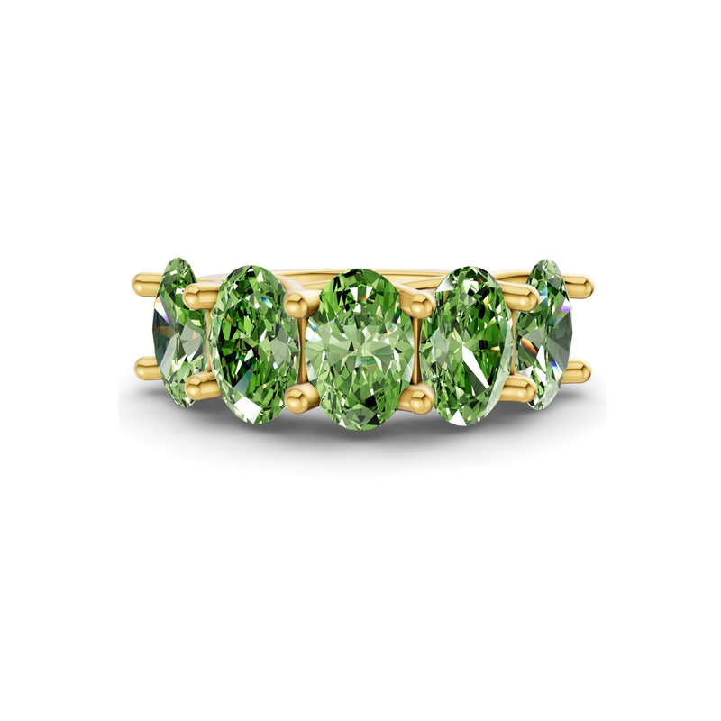 9ct Yellow Gold Fairleigh Oval Lab Diamond Anniversary Band (1/2 Ct. Tw.) front image