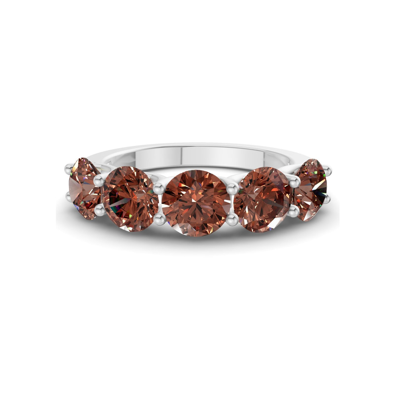 14kt White Gold Camille Round Lab Diamond Anniversary Band (1 Ct. Tw.) front image