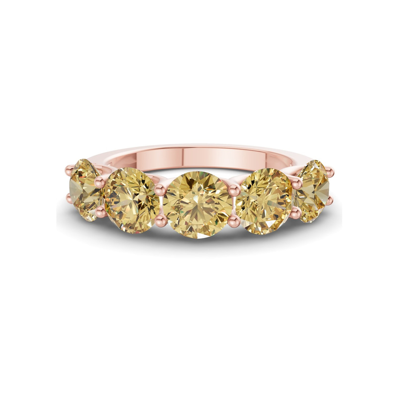 14ct Rose Gold Camille Round Lab Diamond Anniversary Band (1/2 Ct. Tw.) front image
