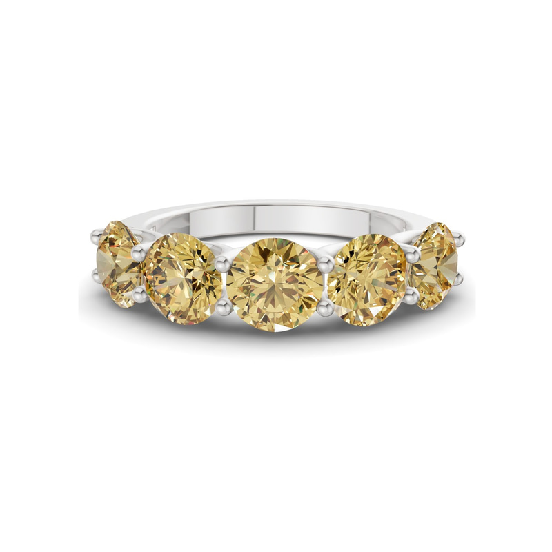 9ct White Gold Camille Round Lab Diamond Anniversary Band (1/2 Ct. Tw.) front image