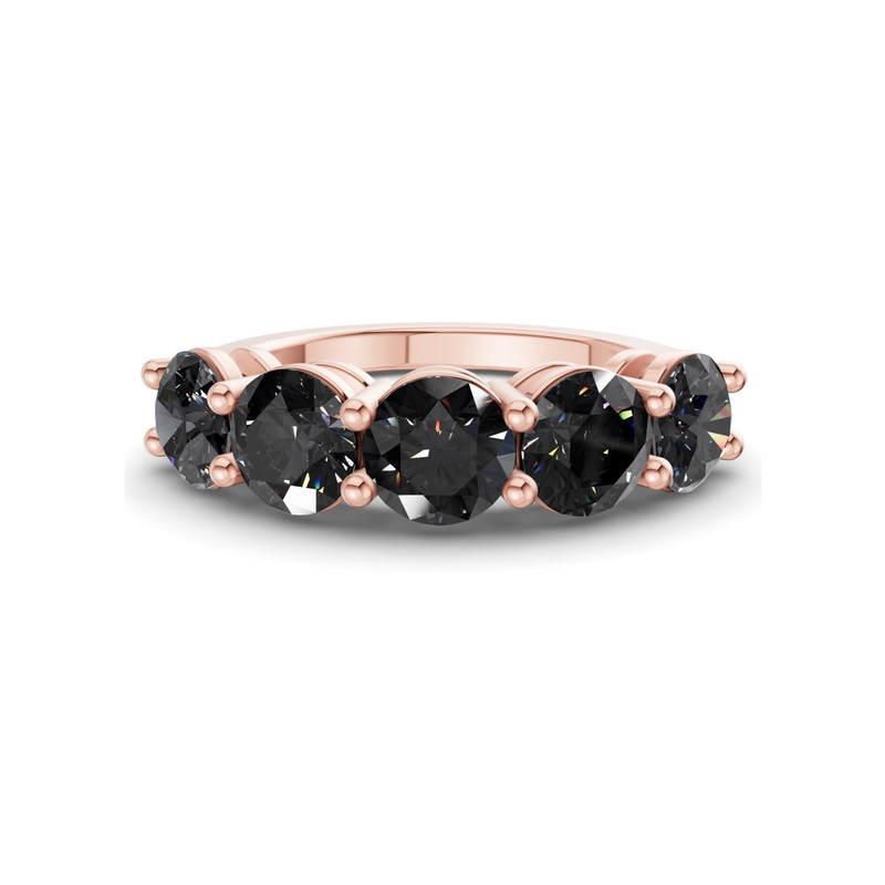 14ct Rose Gold Elowyn Round Lab Diamond Anniversary Band (1/2 Ct. Tw.) front image