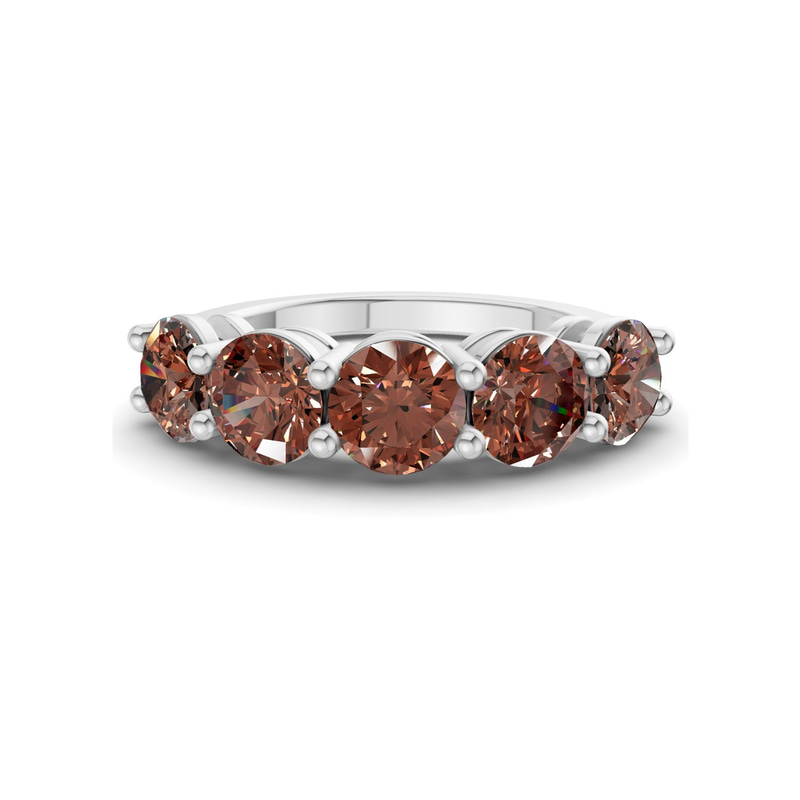 9ct White Gold Elowyn Round Lab Diamond Anniversary Band (1/2 Ct. Tw.) front image