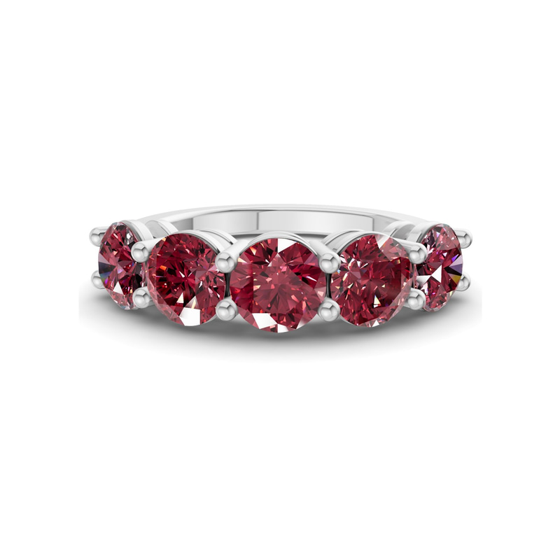 9ct White Gold Elowyn Round Lab Diamond Anniversary Band (1/2 Ct. Tw.) front image