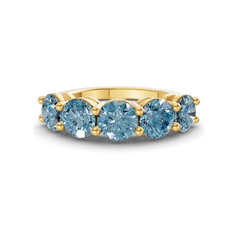 14ct Yellow Gold Elowyn Round Lab Diamond Anniversary Band (1/2 Ct. Tw.) front image