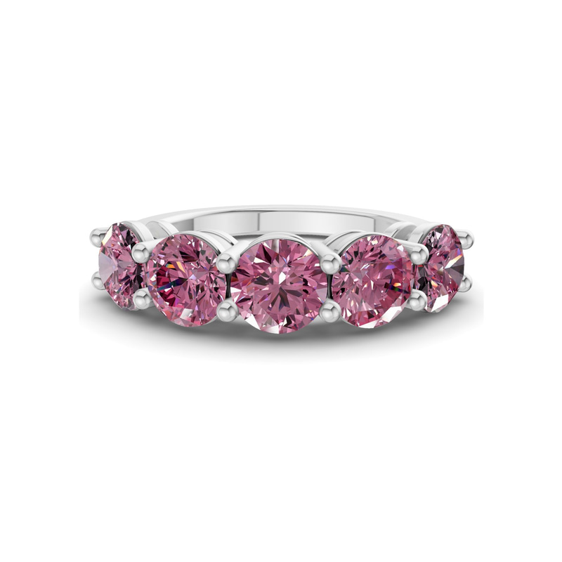 9ct White Gold Elowyn Round Lab Diamond Anniversary Band (1/2 Ct. Tw.) front image