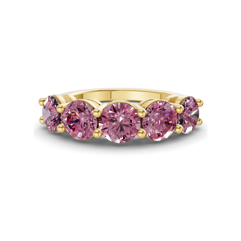 14ct Yellow Gold Elowyn Round Lab Diamond Anniversary Band (1/2 Ct. Tw.) front image