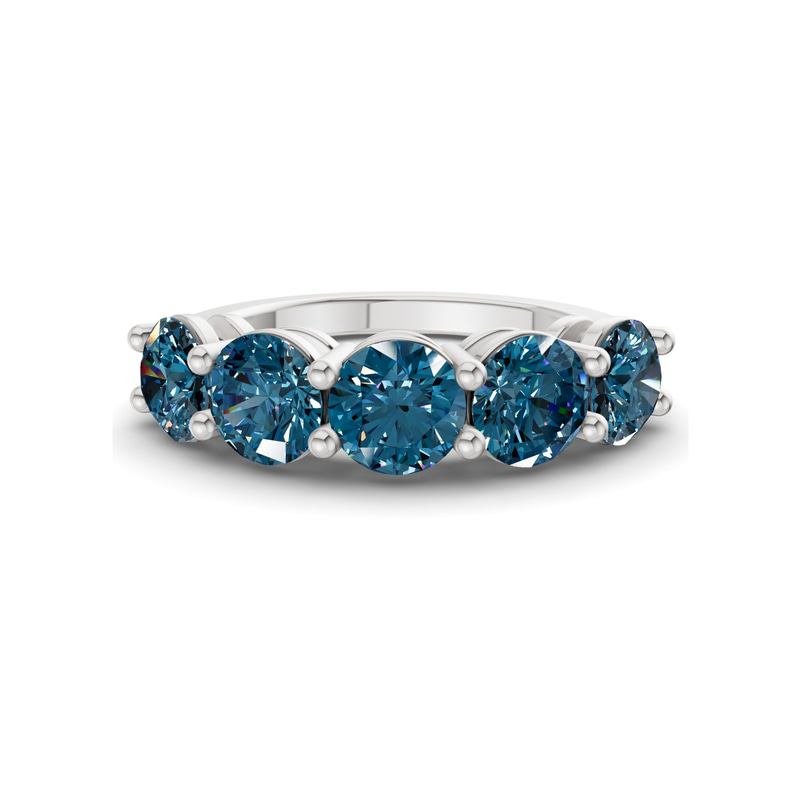 9ct White Gold Elowyn Round Lab Diamond Anniversary Band (1/2 Ct. Tw.) front image