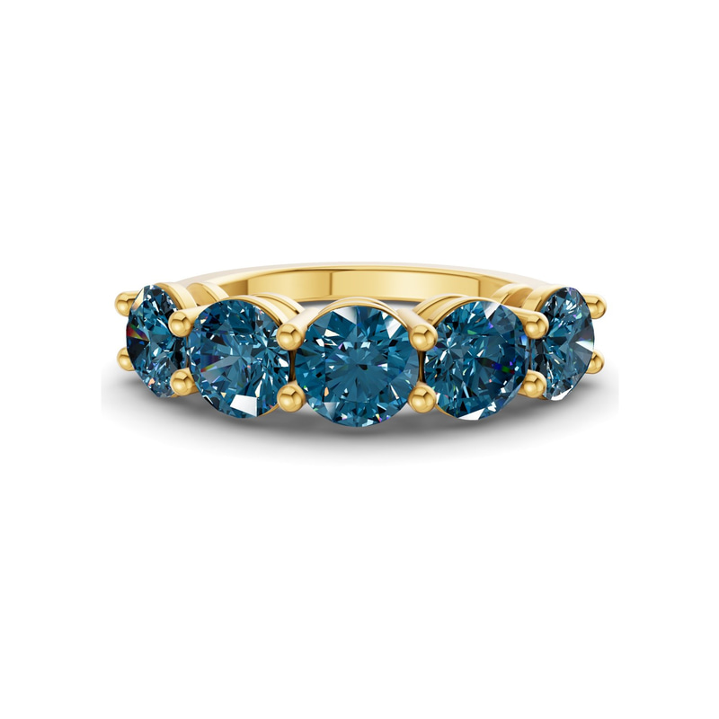14ct Yellow Gold Elowyn Round Lab Diamond Anniversary Band (1/2 Ct. Tw.) front image